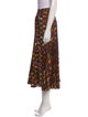 Sandro Printed Midi Length Skirt