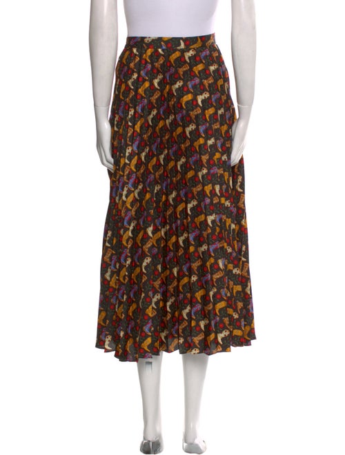 Sandro Printed Midi Length Skirt