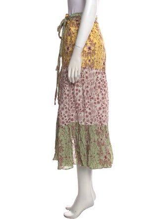 Sandro Printed Midi Length Skirt