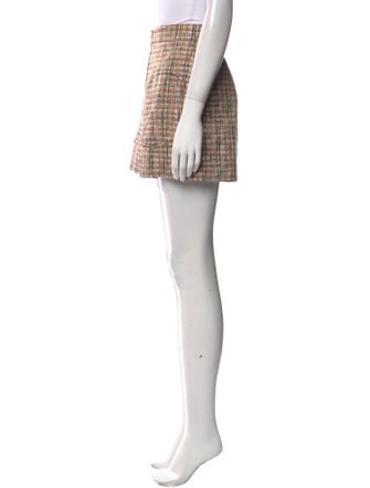 Sandro Tweed Pattern Mini Shorts