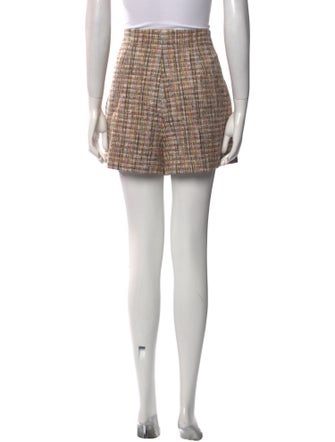 Sandro Tweed Pattern Mini Shorts