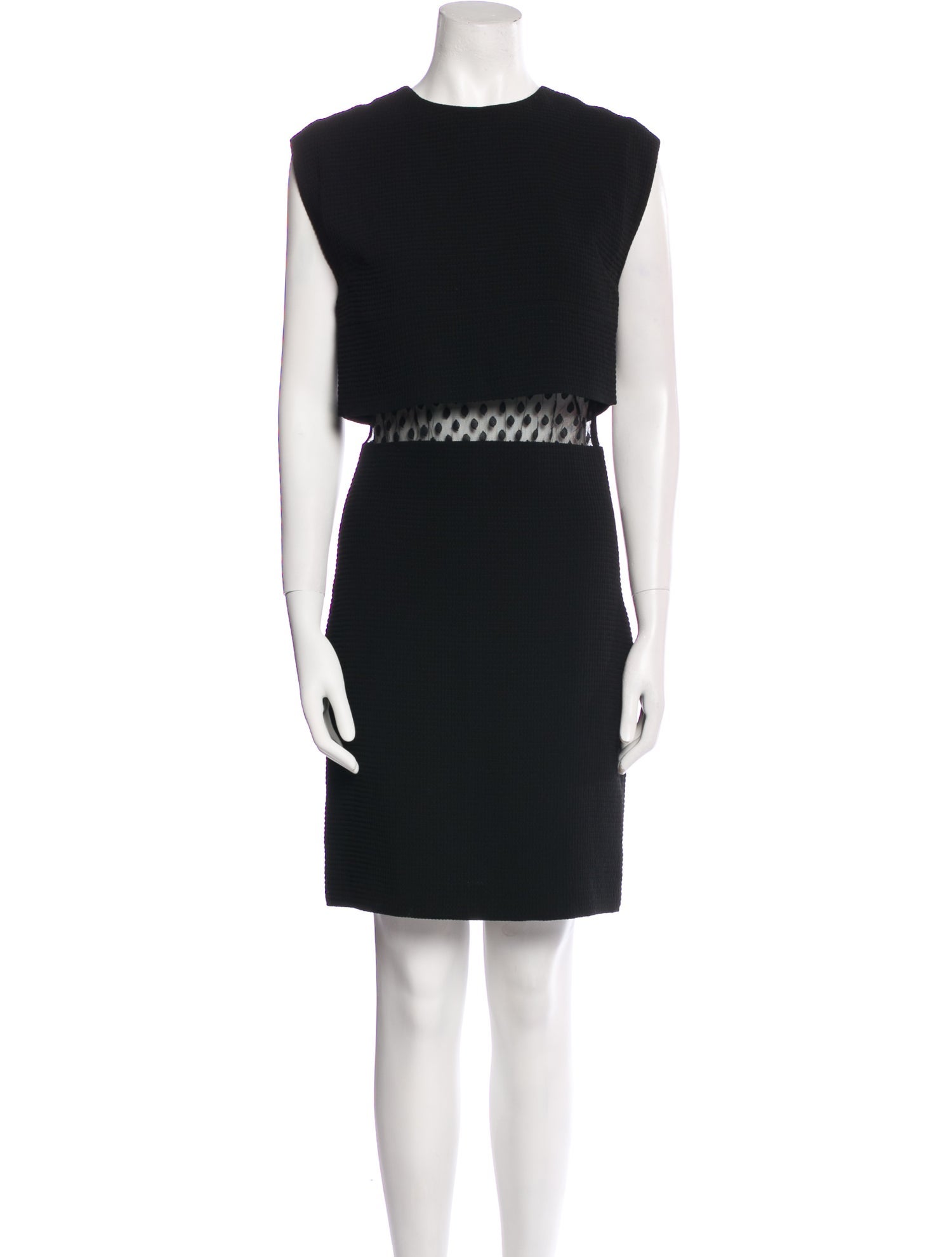 Sandro Mesh Accents Dress Set