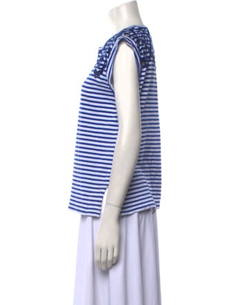 Sandro Striped Crew Neck T-Shirt