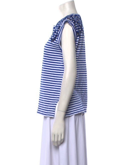 Sandro Striped Crew Neck T-Shirt