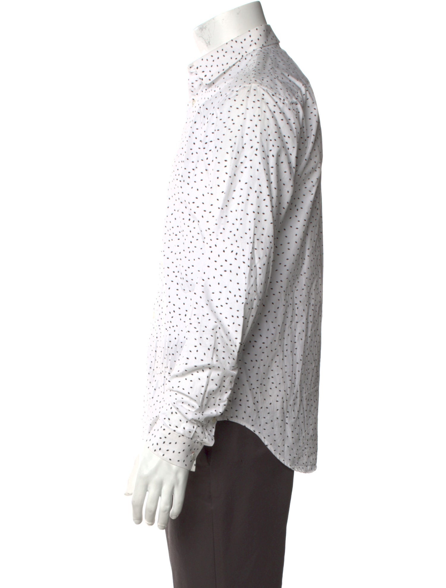Sandro Polka Dot Print Long Sleeve Shirt