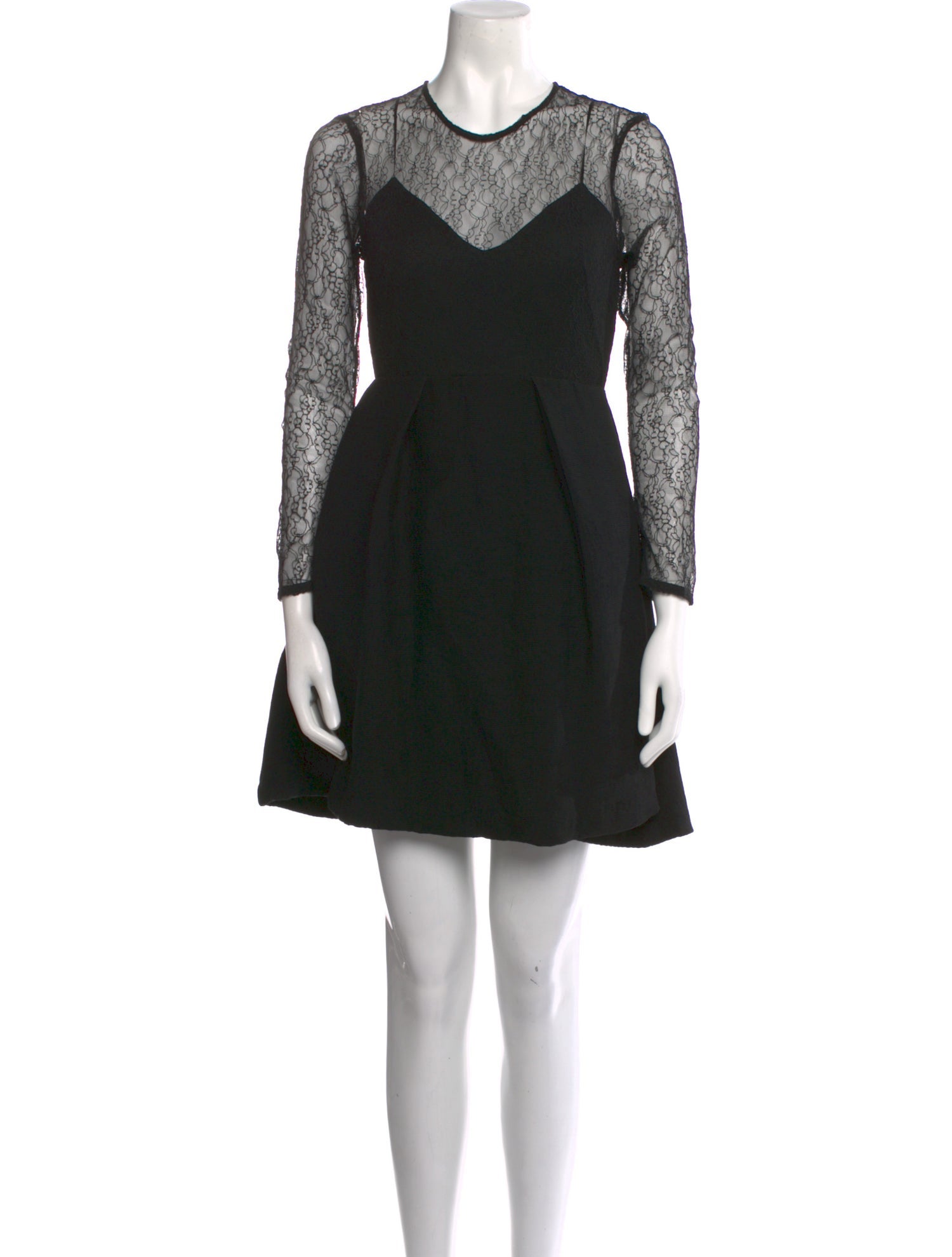 Sandro Crew Neck Mini Dress