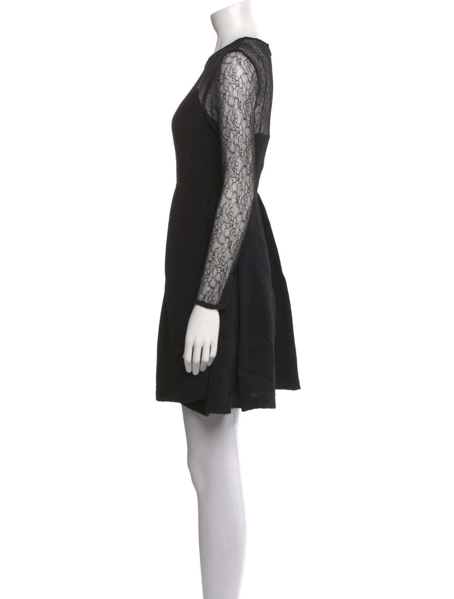 Sandro Crew Neck Mini Dress