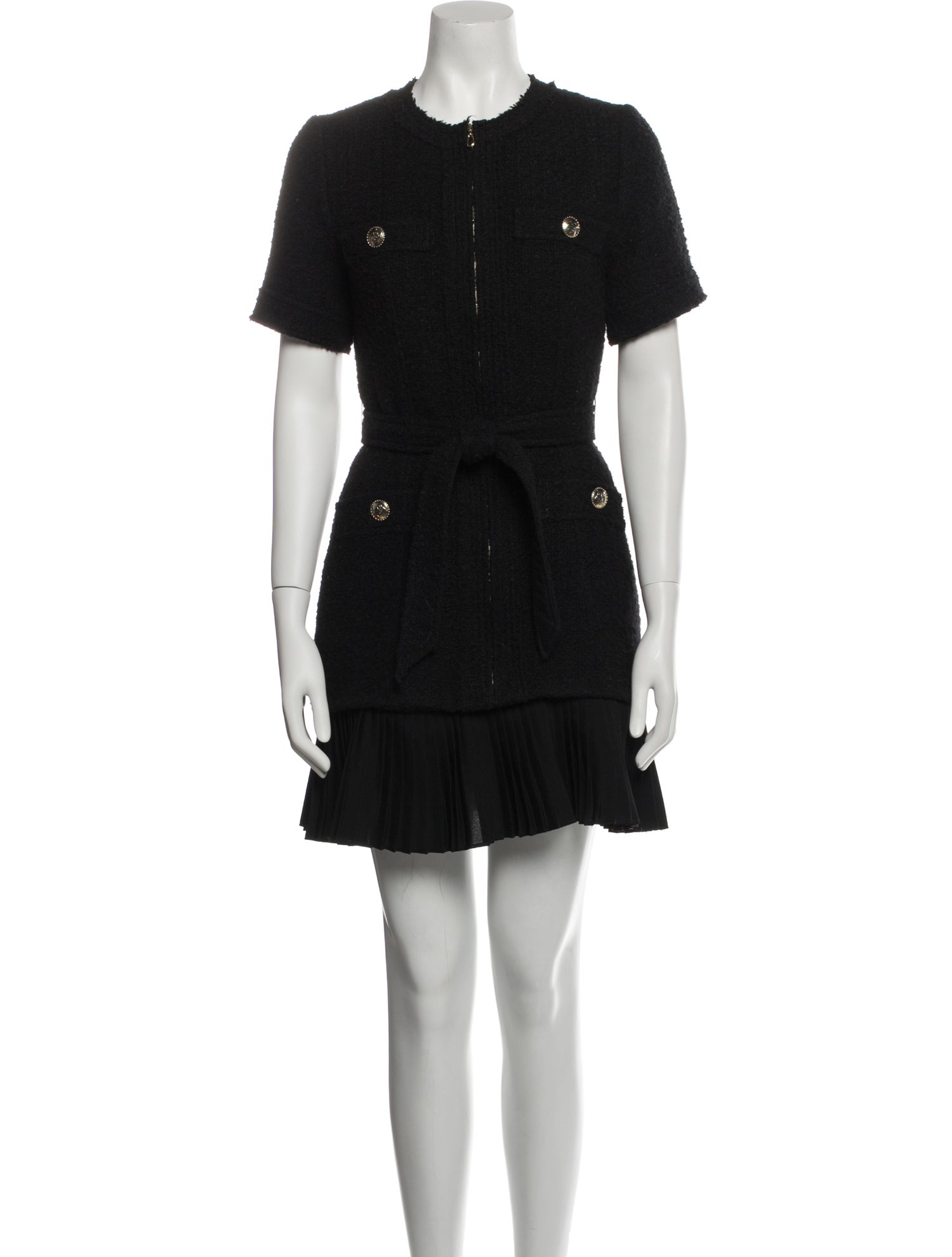 Sandro Crew Neck Mini Dress