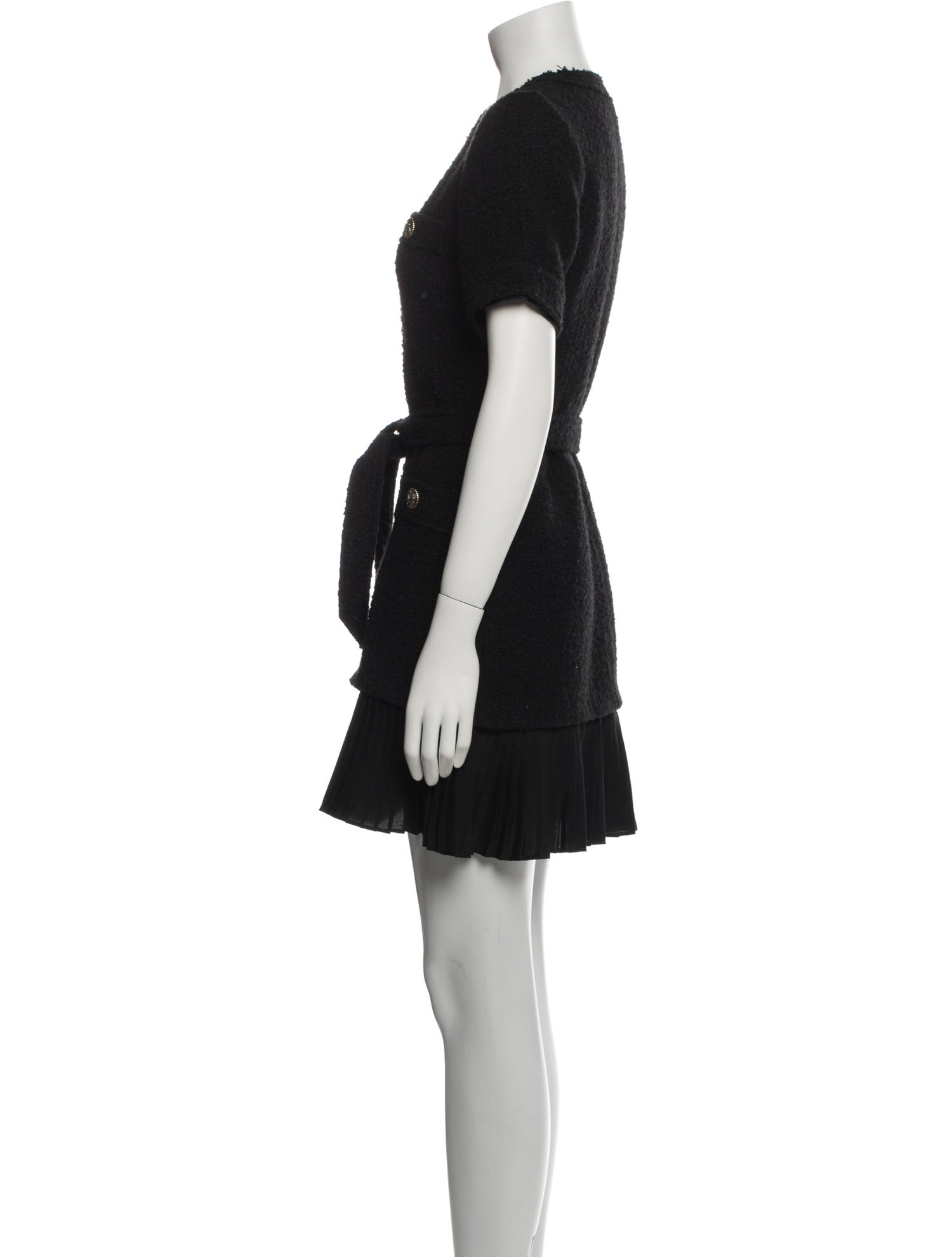 Sandro Crew Neck Mini Dress