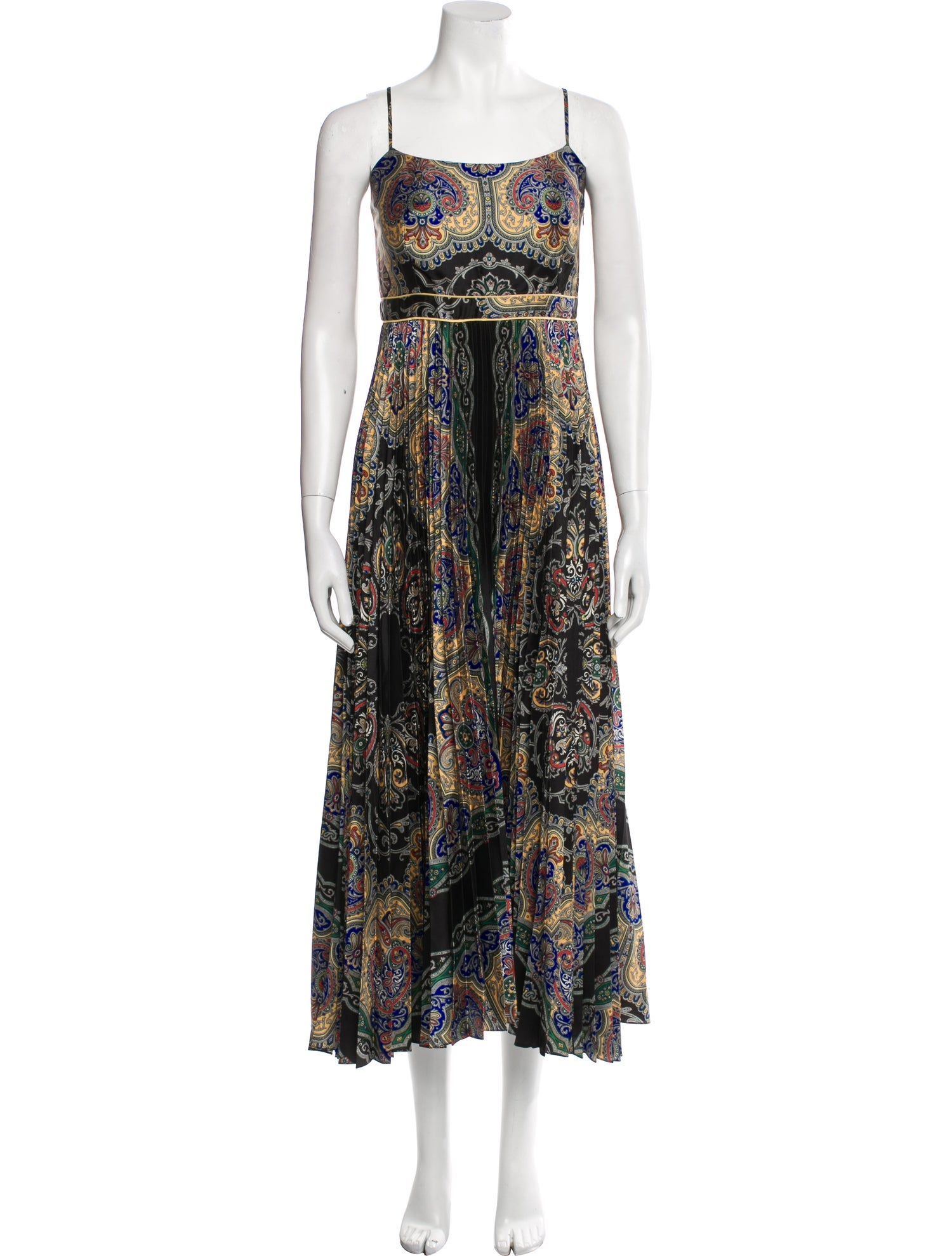 Sandro Paisley Print Long Dress