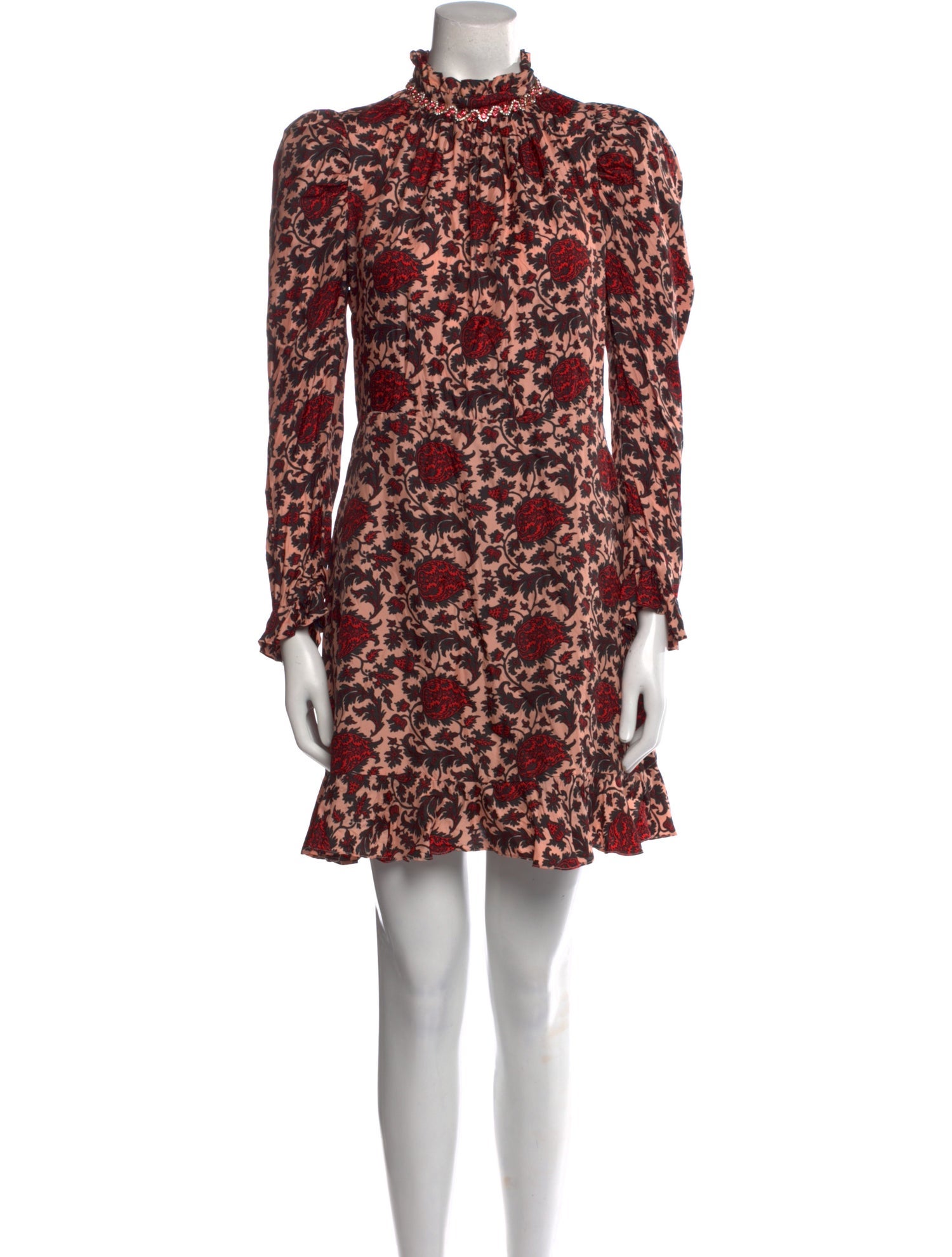 Sandro Floral Print Mini Dress