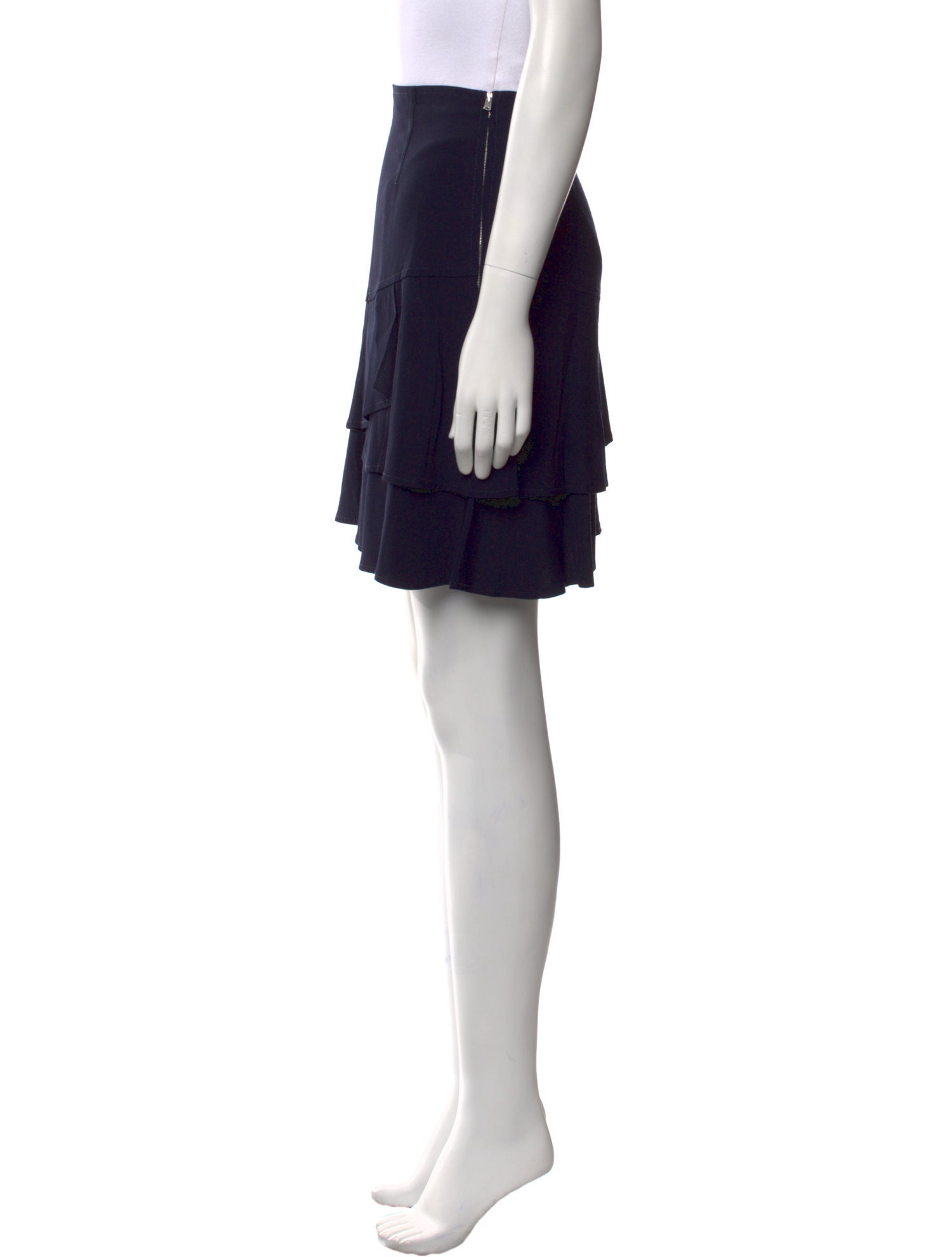 Sandro Pleated Accents Mini Skirt