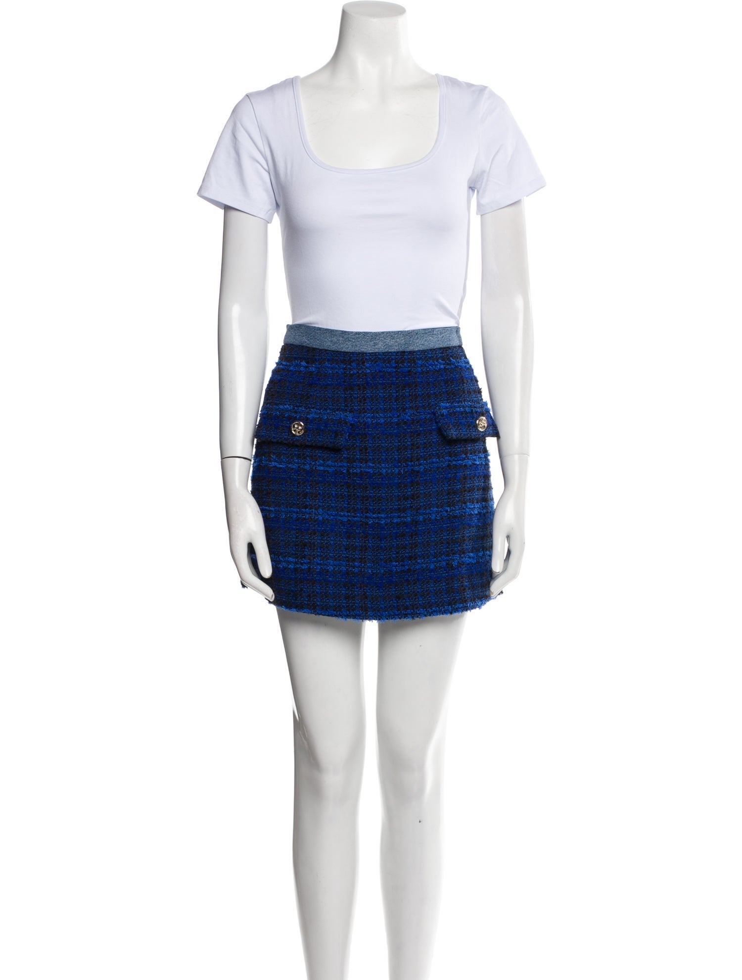 Sandro Tweed Pattern Skirt Suit