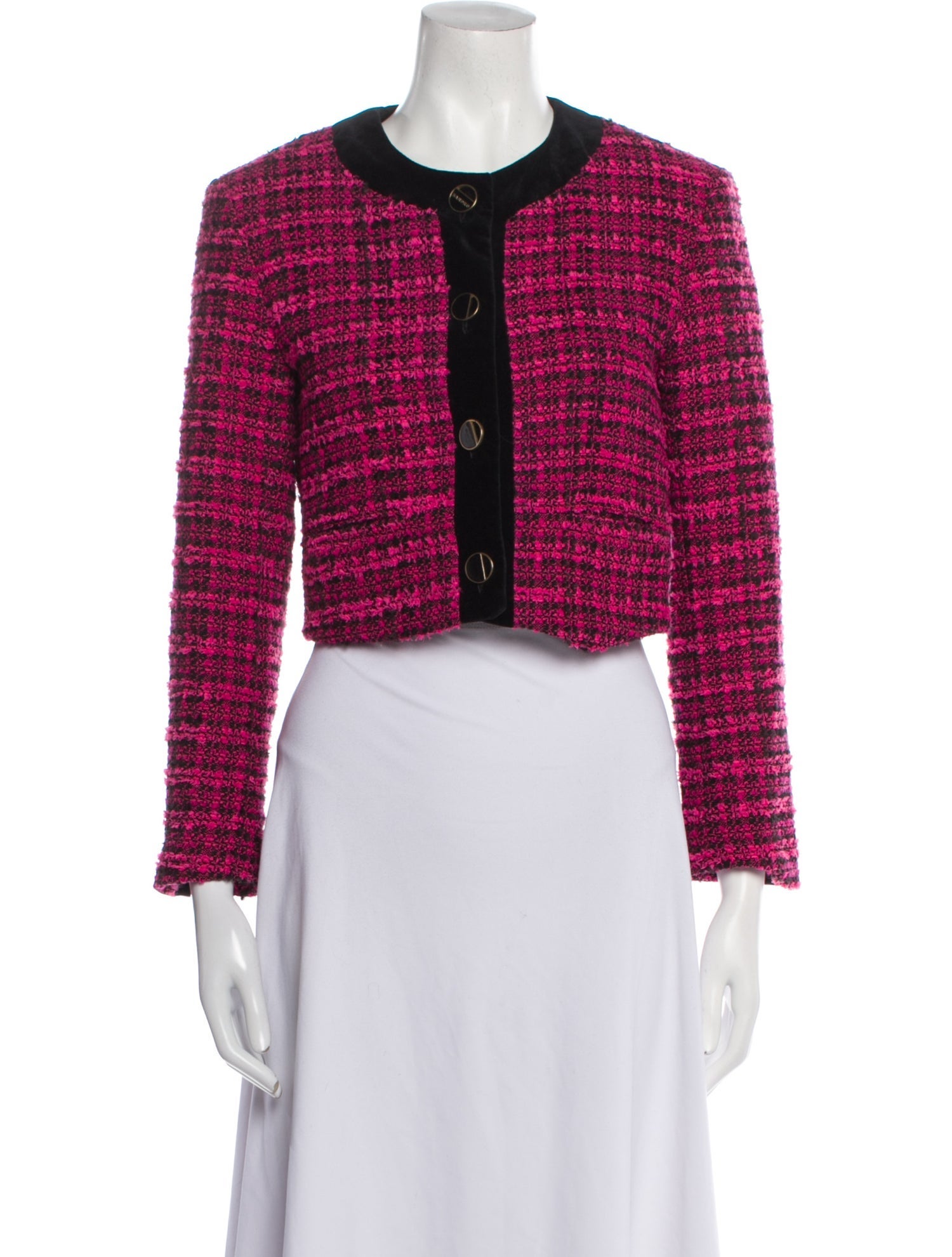 Sandro Tweed Pattern Evening Jacket