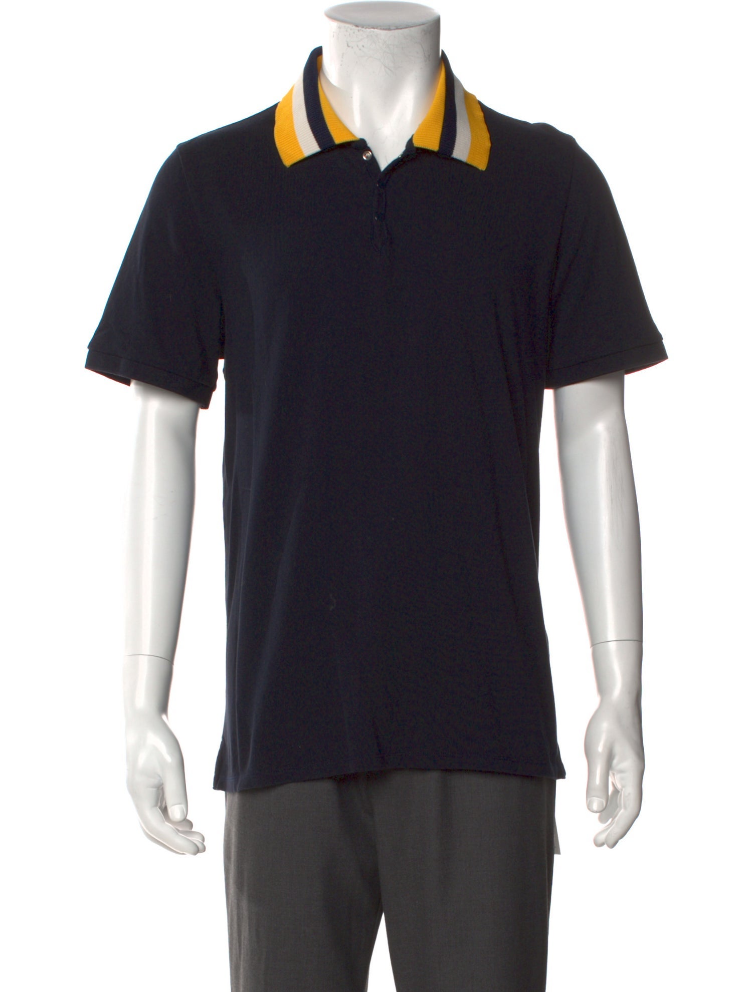 Sandro Collar Short Sleeve Polo Shirt
