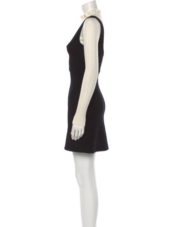 Sandro Mock Neck Mini Dress