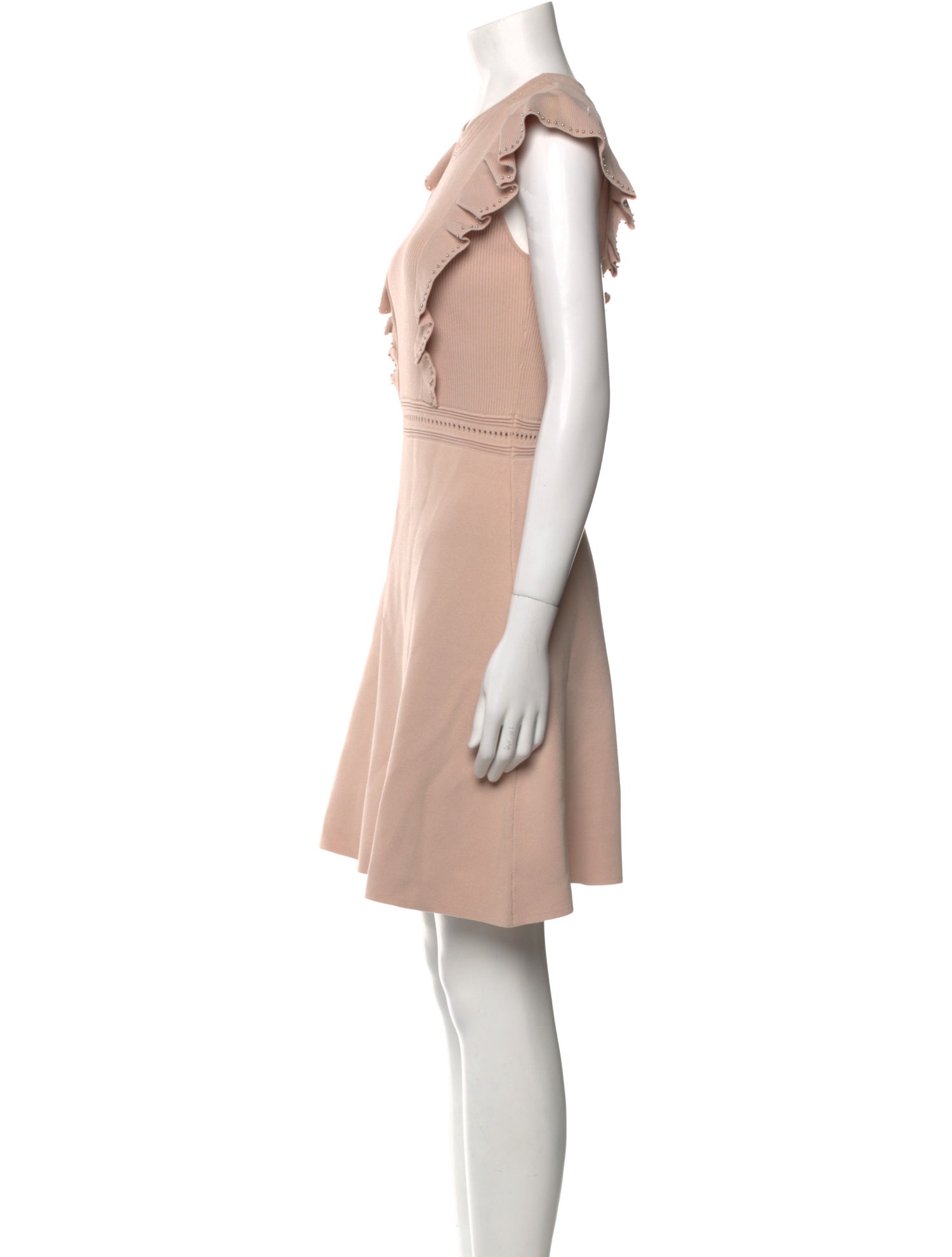 Sandro Crew Neck Mini Dress