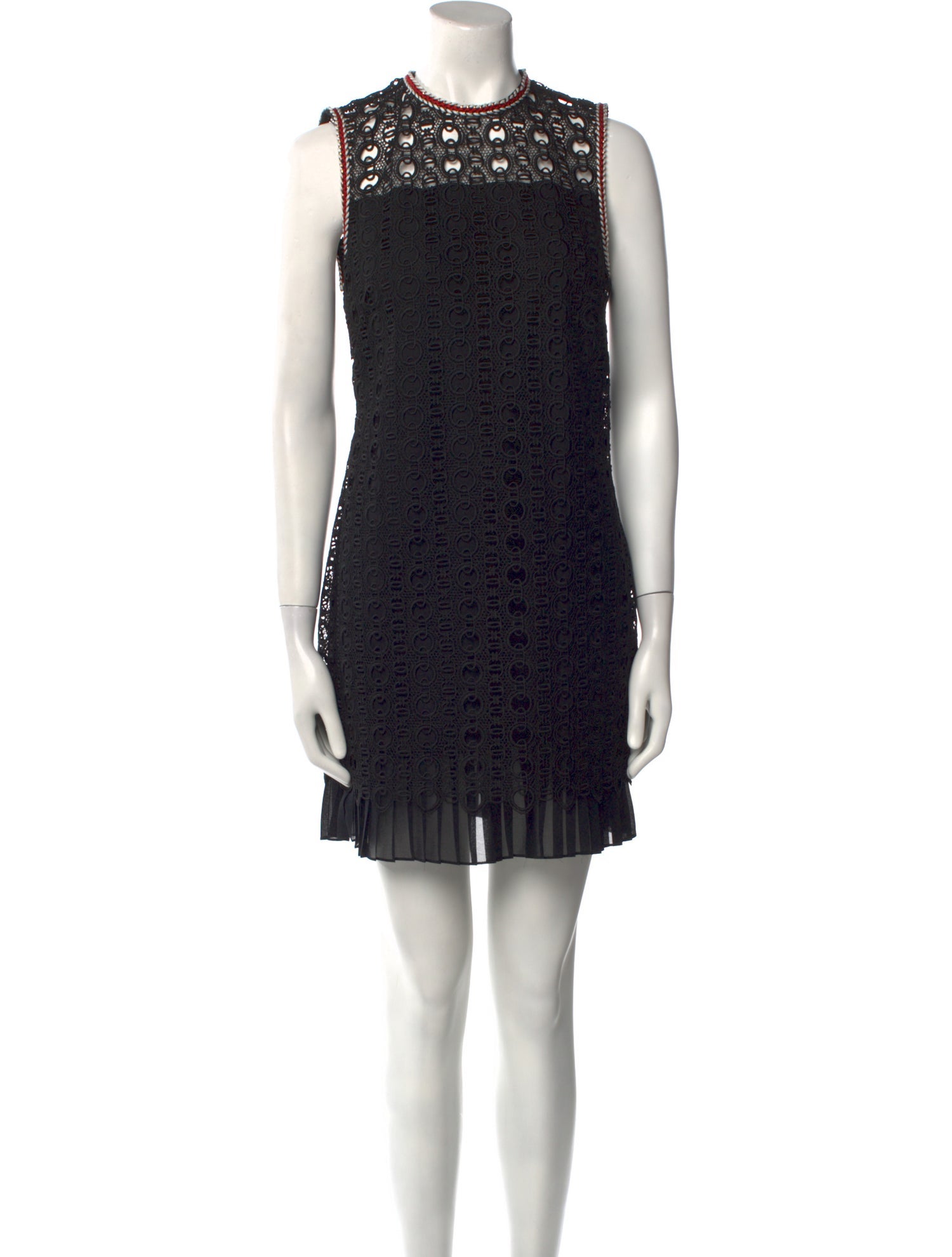 Sandro Crew Neck Mini Dress