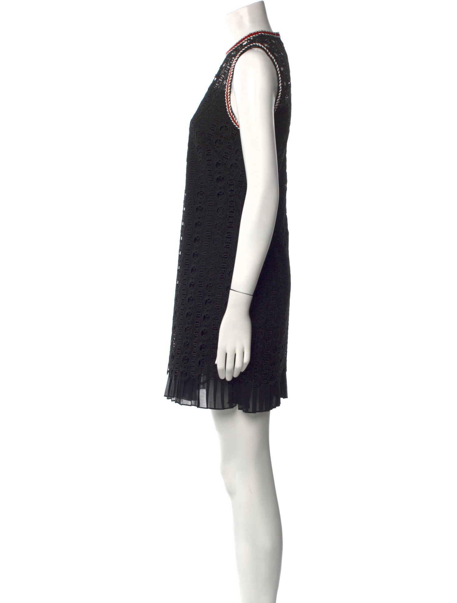 Sandro Crew Neck Mini Dress