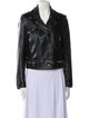 Sandro Lamb Leather Biker Jacket