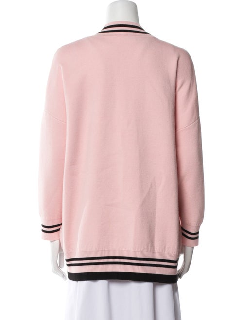 Sandro Striped V-Neck Sweater