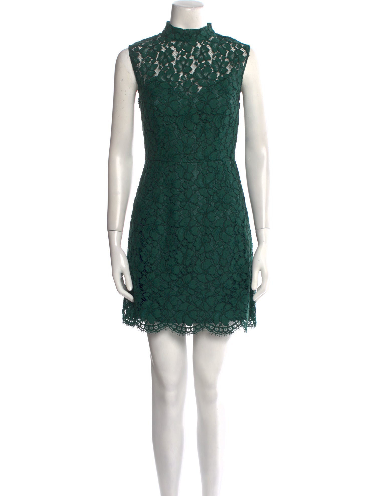 Sandro Lace Pattern Mini Dress