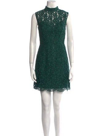 Sandro Lace Pattern Mini Dress