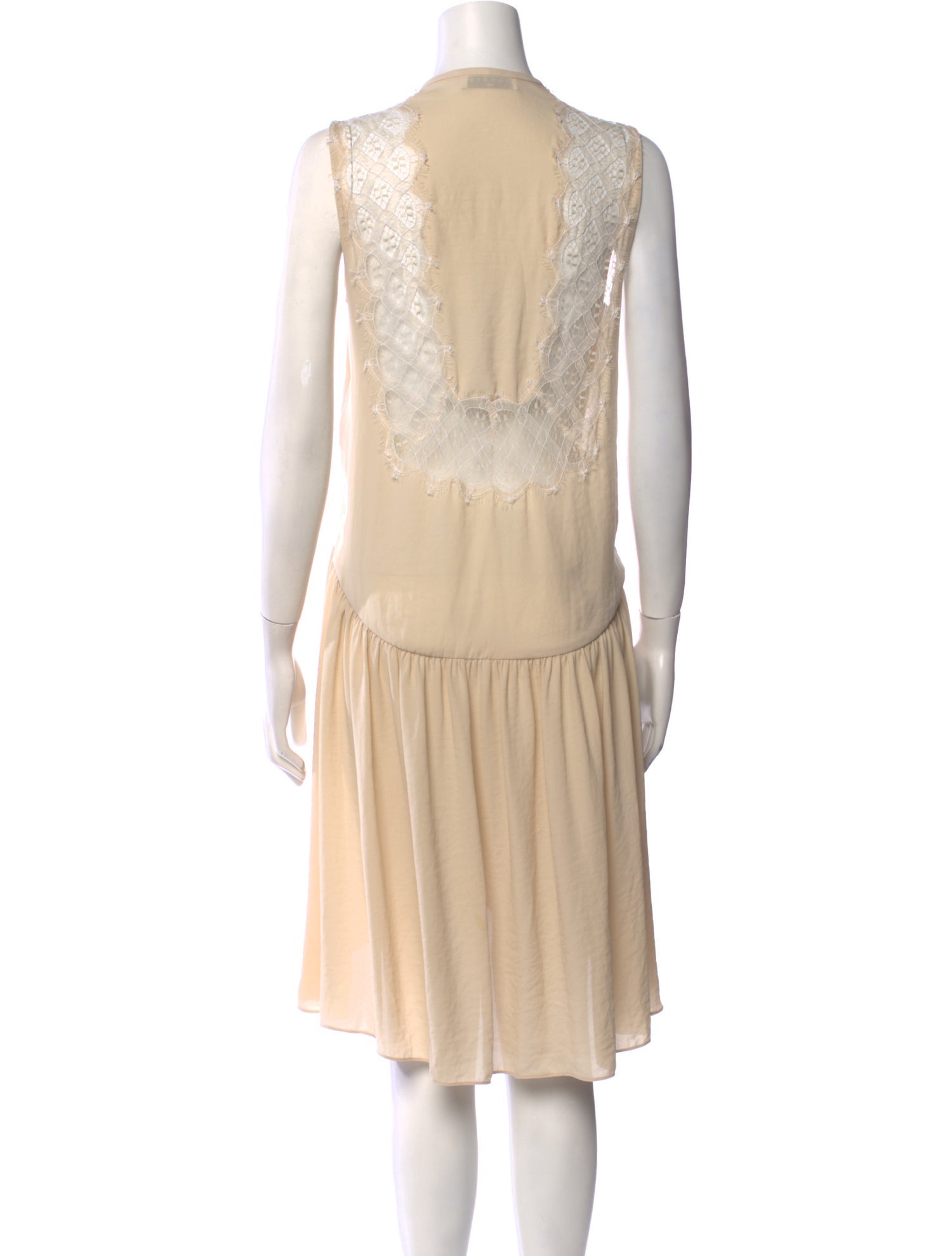 Sandro V-Neck Knee-Length Dress