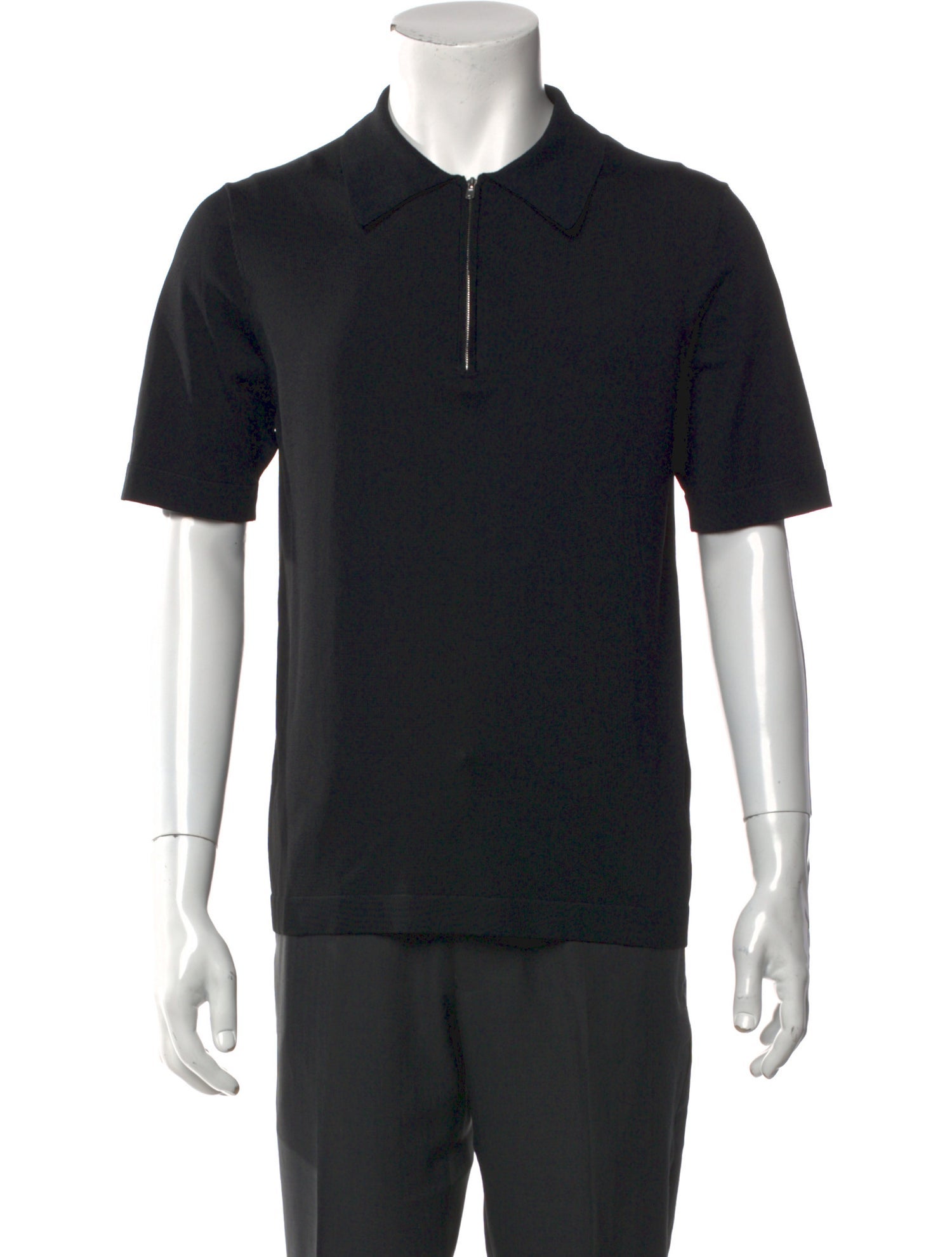 Sandro Collar Short Sleeve Polo Shirt