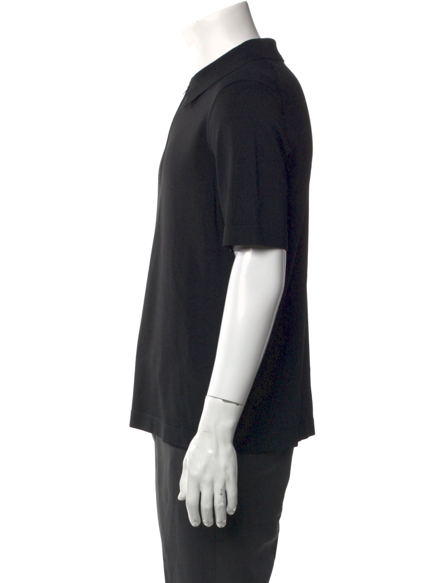 Sandro Collar Short Sleeve Polo Shirt