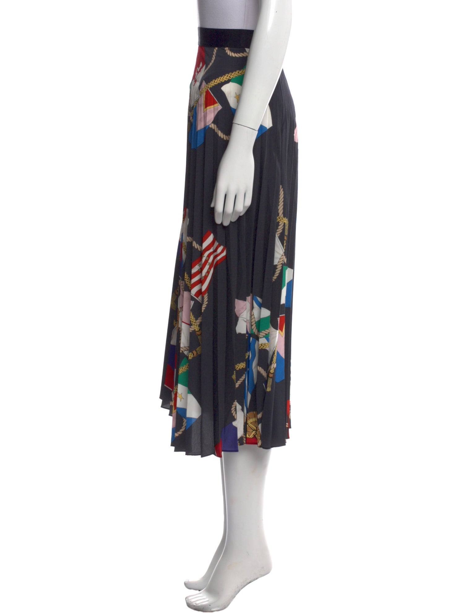 Sandro Printed Midi Length Skirt