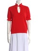 Sandro V-Neck Short Sleeve Blouse