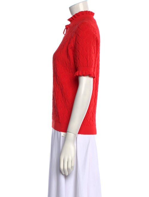 Sandro V-Neck Short Sleeve Blouse