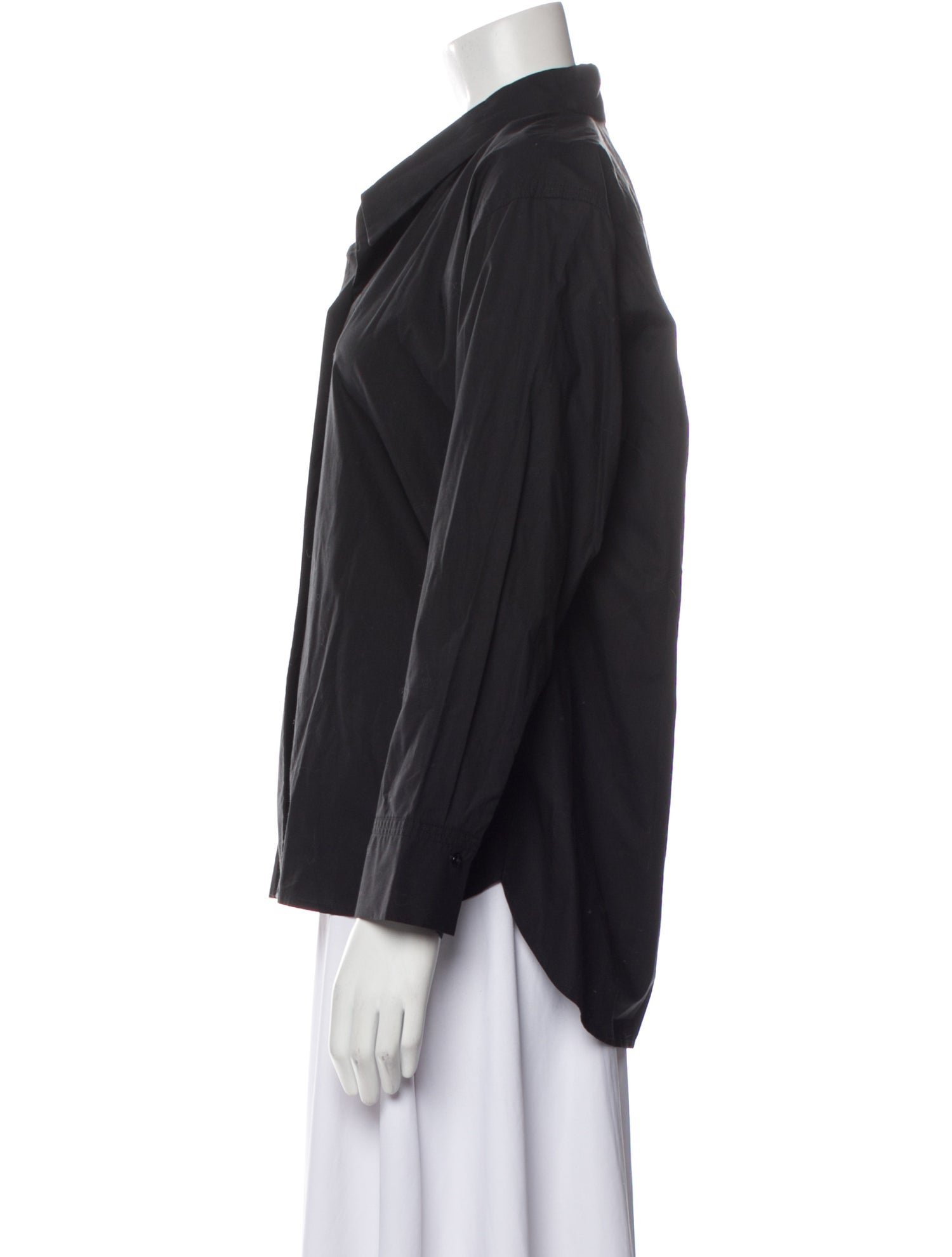 Sandro Long Sleeve Button-Up Top