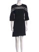 Sandro Crew Neck Mini Dress
