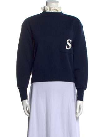 Sandro Mock Neck Long Sleeve Sweatshirt