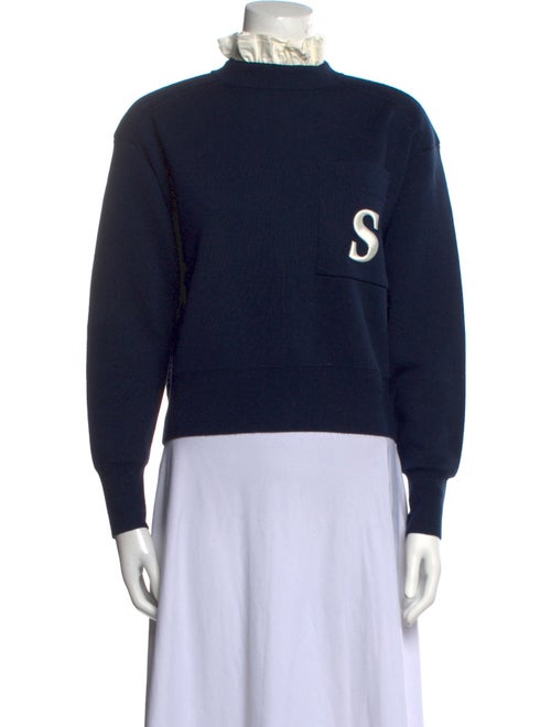 Sandro Mock Neck Long Sleeve Sweatshirt