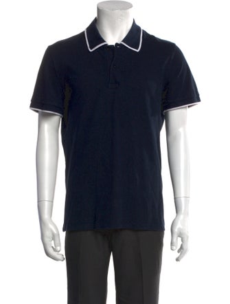 Sandro Collar Short Sleeve Polo Shirt