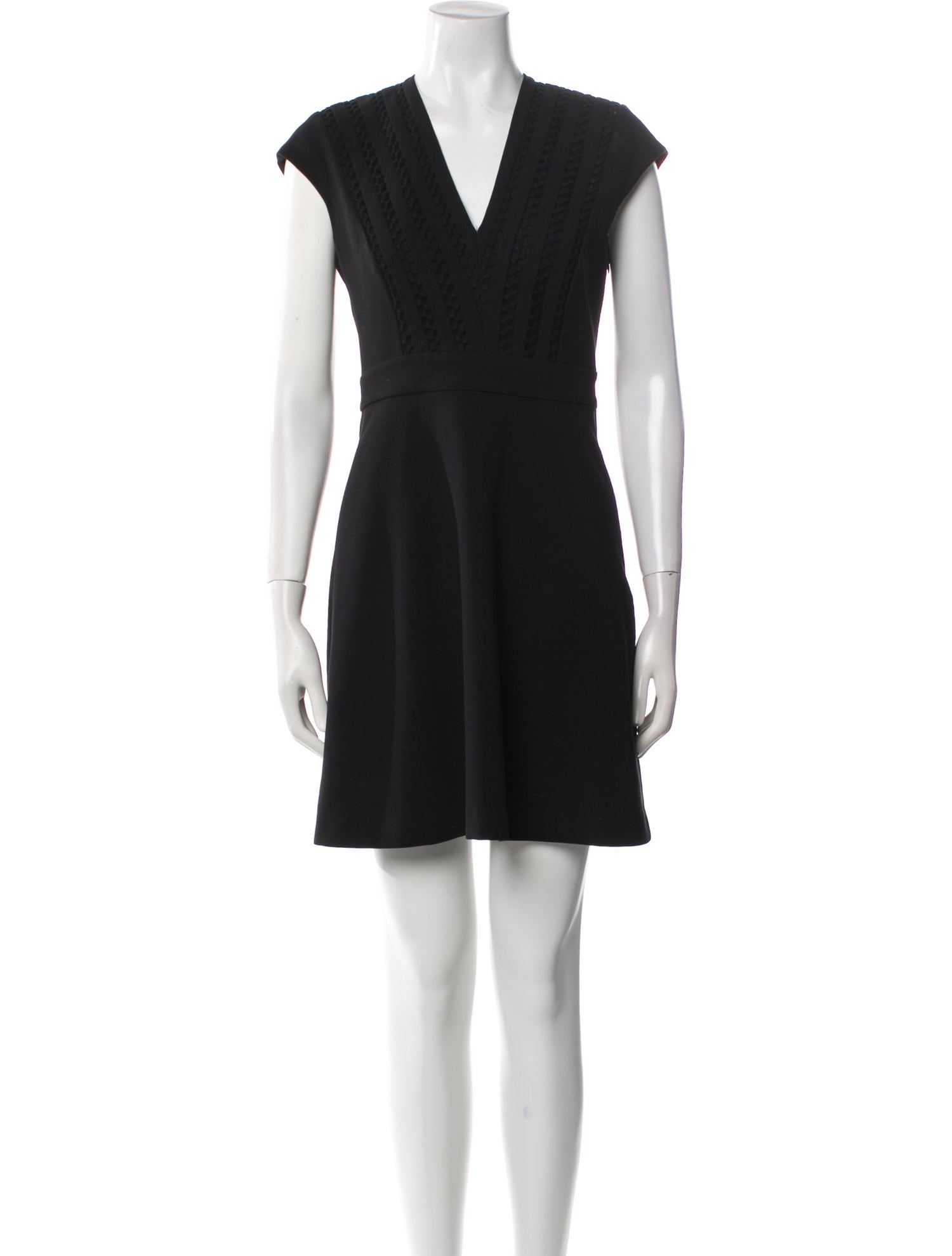 Sandro V-Neck Mini Dress