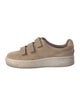Sandro Suede Colorblock Pattern Sneakers