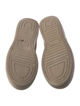 Sandro Suede Colorblock Pattern Sneakers