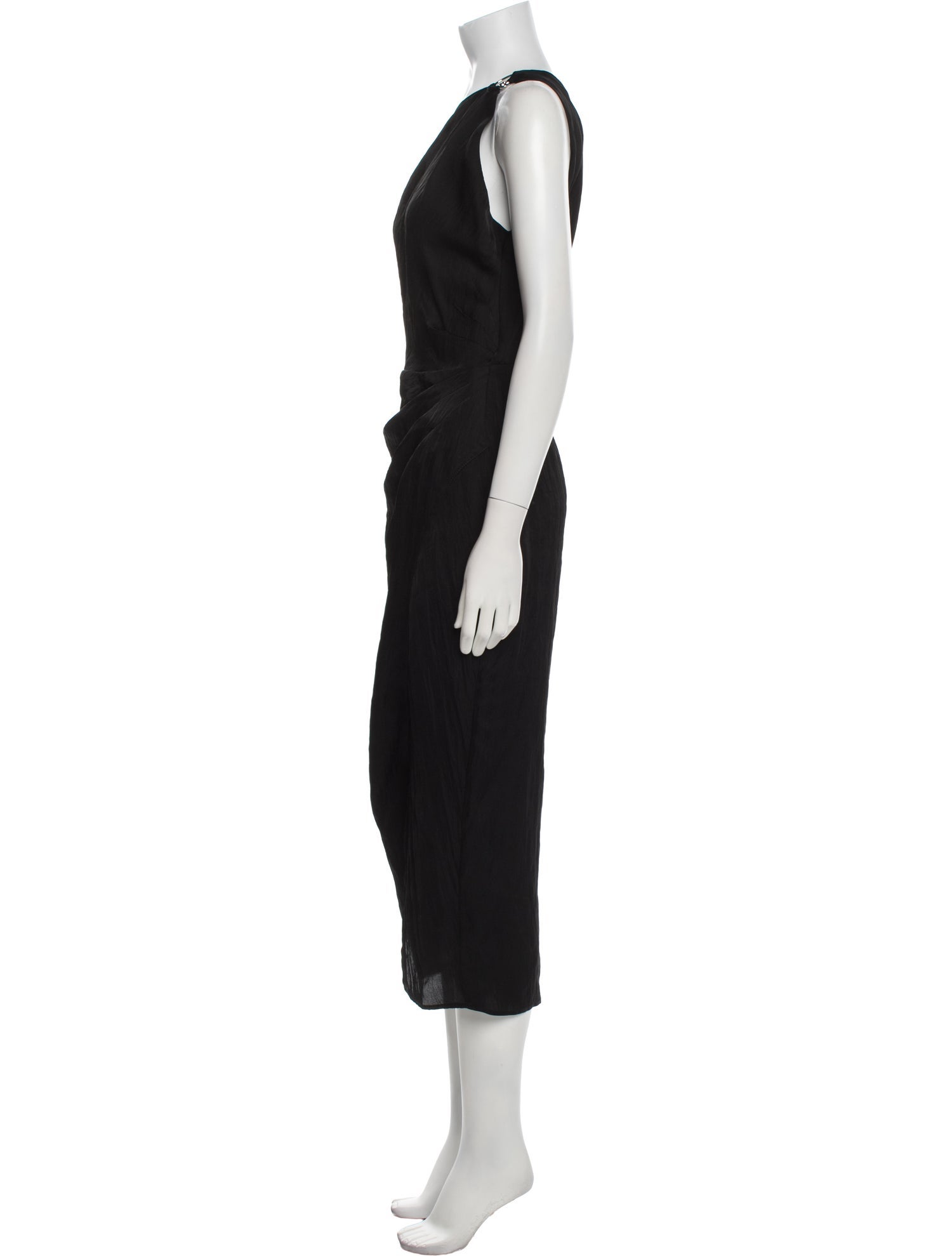 Sandro One-Shoulder Long Dress