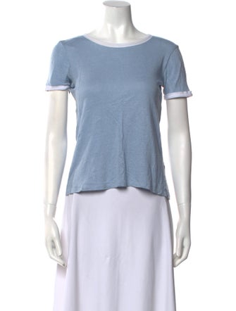 Sandro Linen Bateau Neckline T-Shirt
