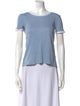 Sandro Linen Bateau Neckline T-Shirt