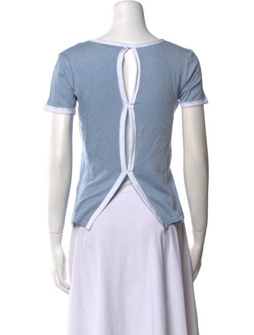 Sandro Linen Bateau Neckline T-Shirt