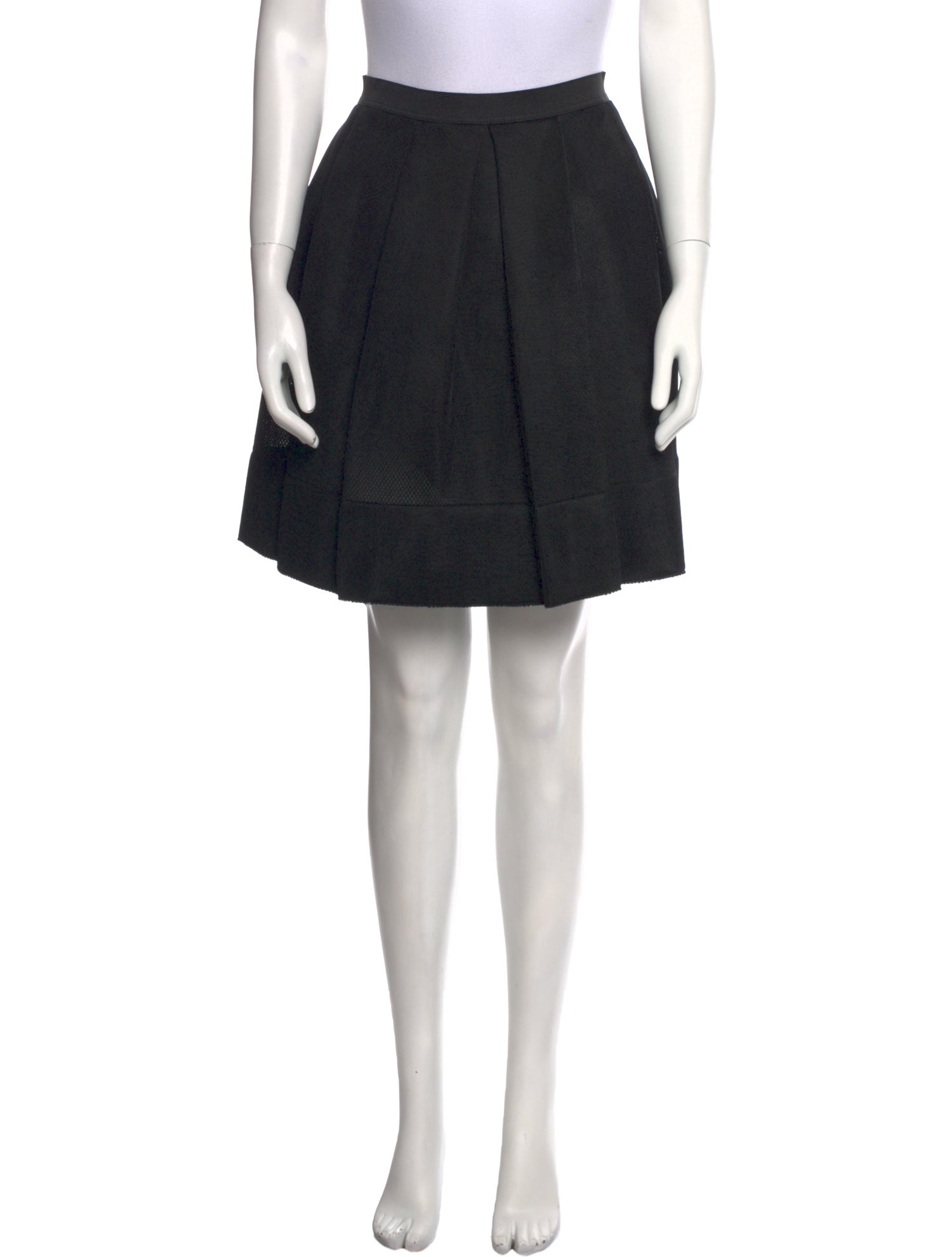 Sandro Scalloped Accent Knee-Length Skirt