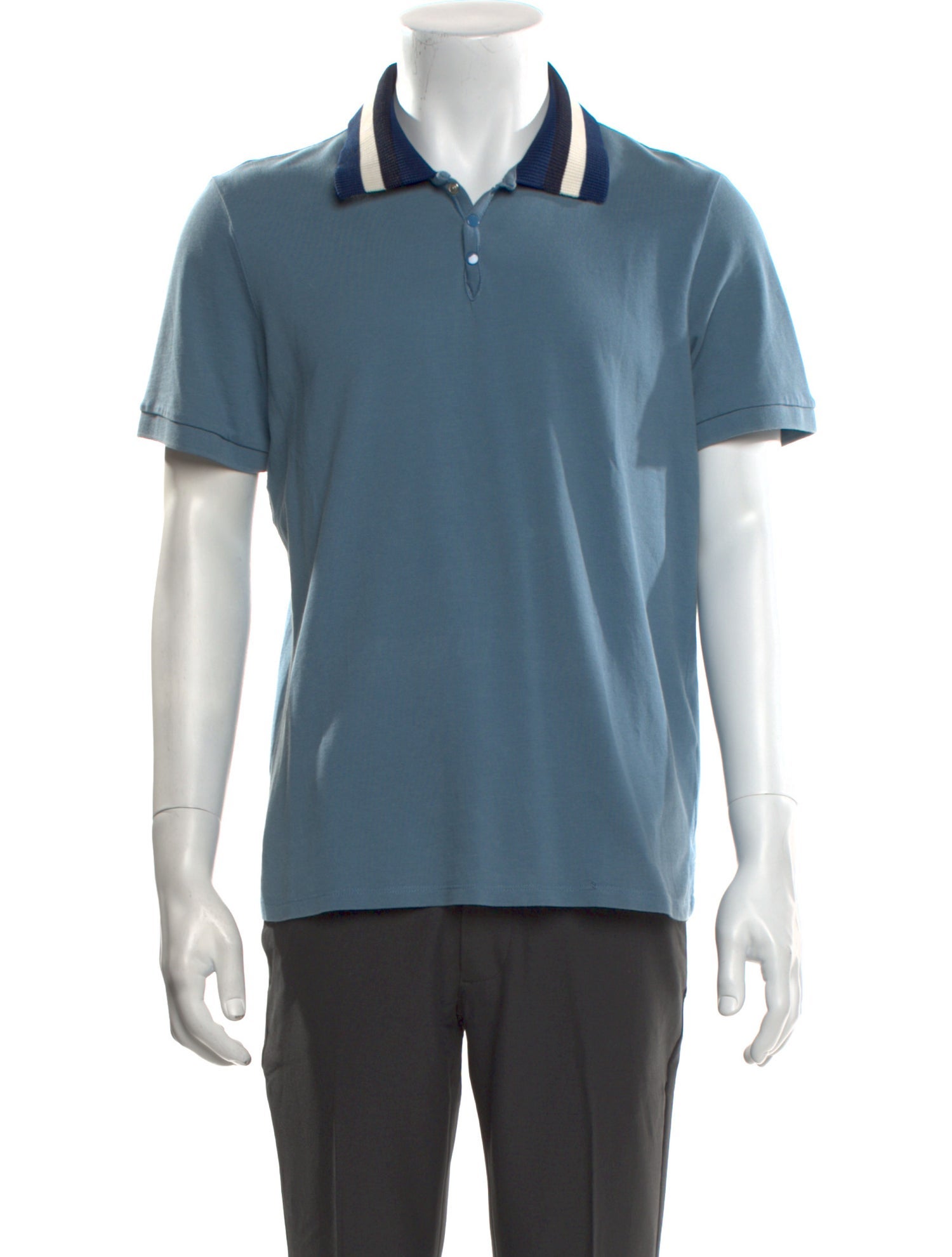 Sandro Collar Short Sleeve Polo Shirt