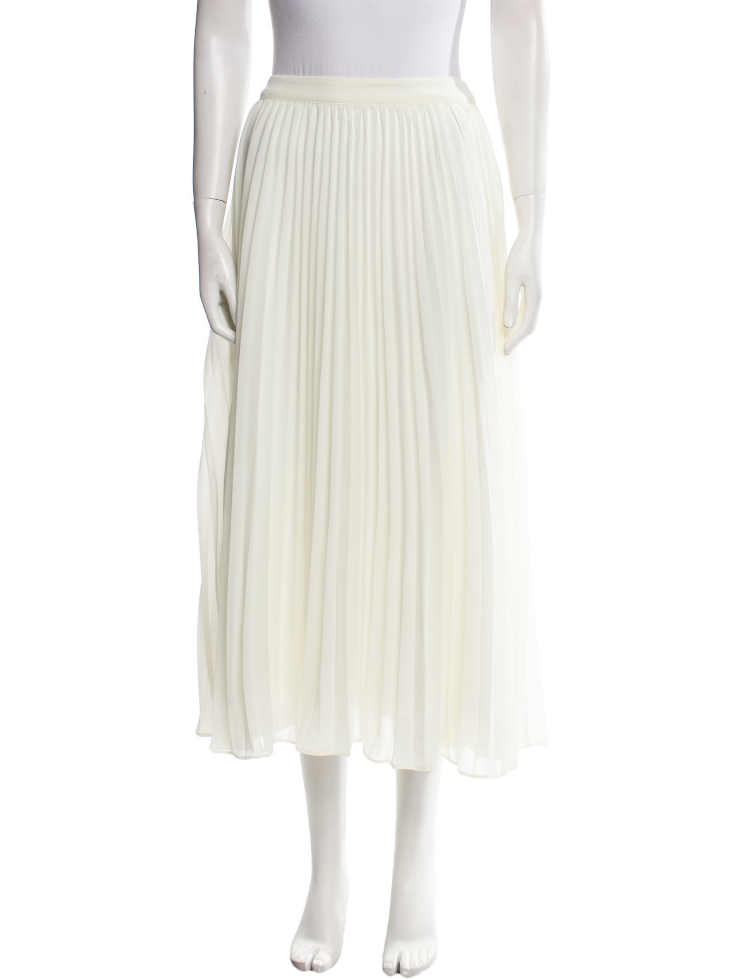 Sandro Pleated Accents Midi Length Skirt