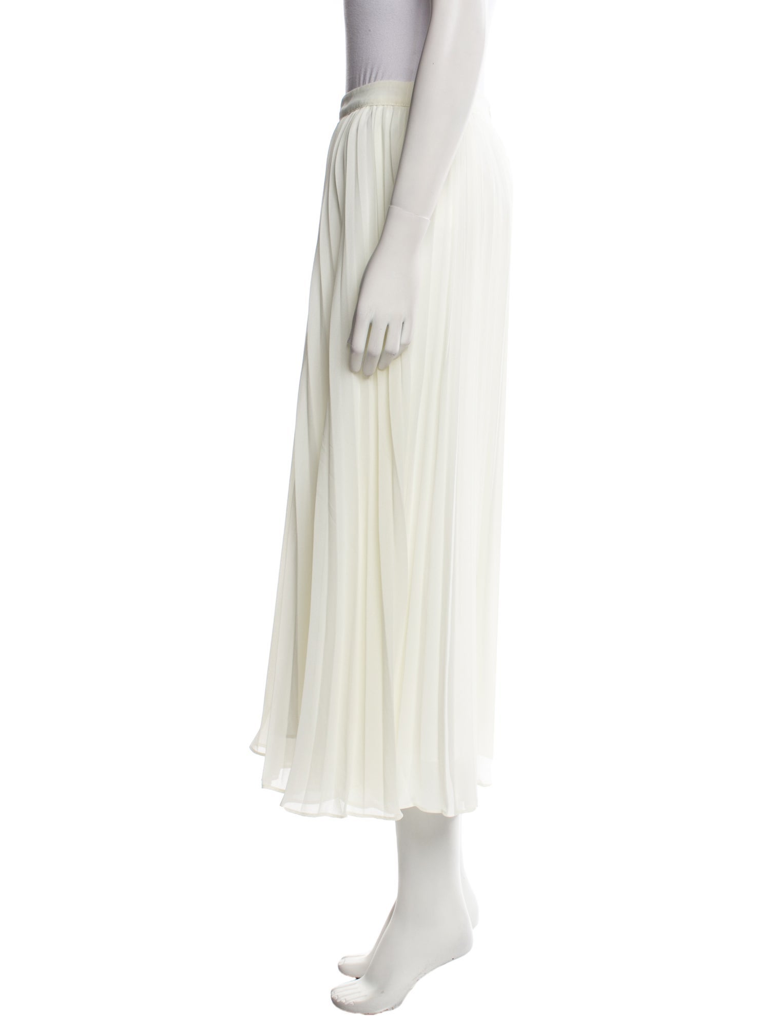 Sandro Pleated Accents Midi Length Skirt