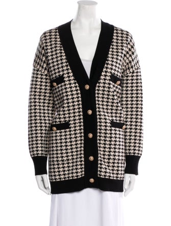 Sandro Houndstooth Print Coat